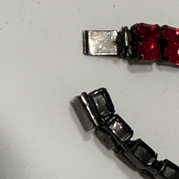 VINTAGE ART DECO HIGH END RHINESTONE" NECKLACE - Picture 8 of 9